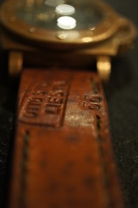 bronzo panerai et son bracelet montre cuir ammo