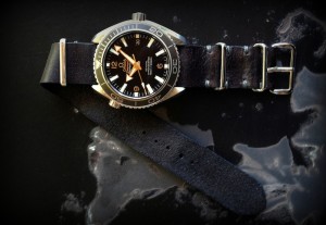 nato cuir canotage sur omega seamaster