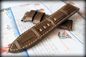bracelet-montre-vanuatu-alligator-marron-kaki-2