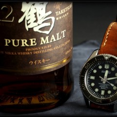 Seiko marine master sur bracelet montre cuir ammo