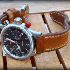 hanhart sur bracelet montre canotage modele molène