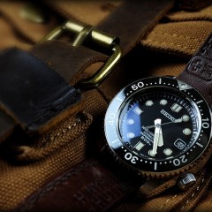seiko marine master sur bracelet montre cuir ammo