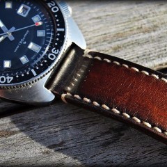 seiko 6105-8110 sur bracelet montre patiné Orcade