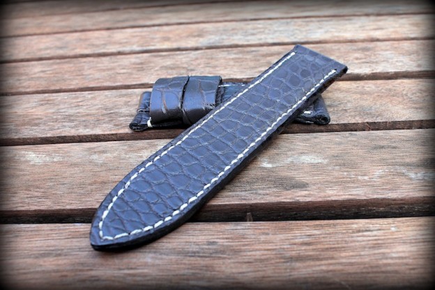 bracelet montre alligator vanuatu gris
